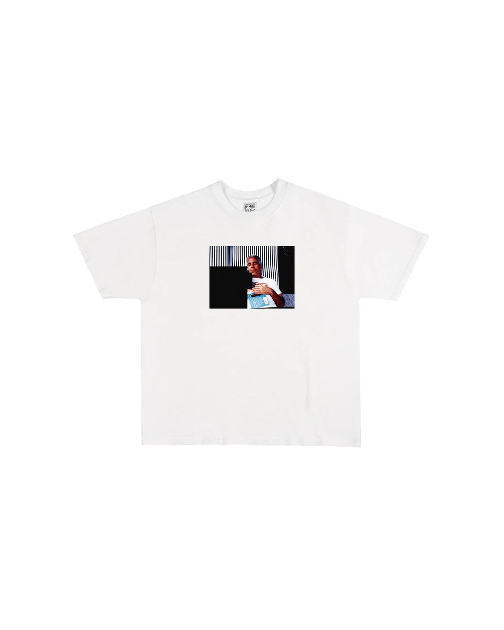 Third Rail 'Illegal Sex Controls America' t-shirt — front view, Epstein-themed political graphic tee