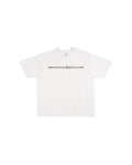 Third Rail 'jeevacation@gmail.com' t-shirt — front view, Epstein documents political graphic tee