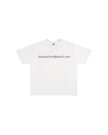 Third Rail 'jeevacation@gmail.com' t-shirt — front view, Epstein documents political graphic tee